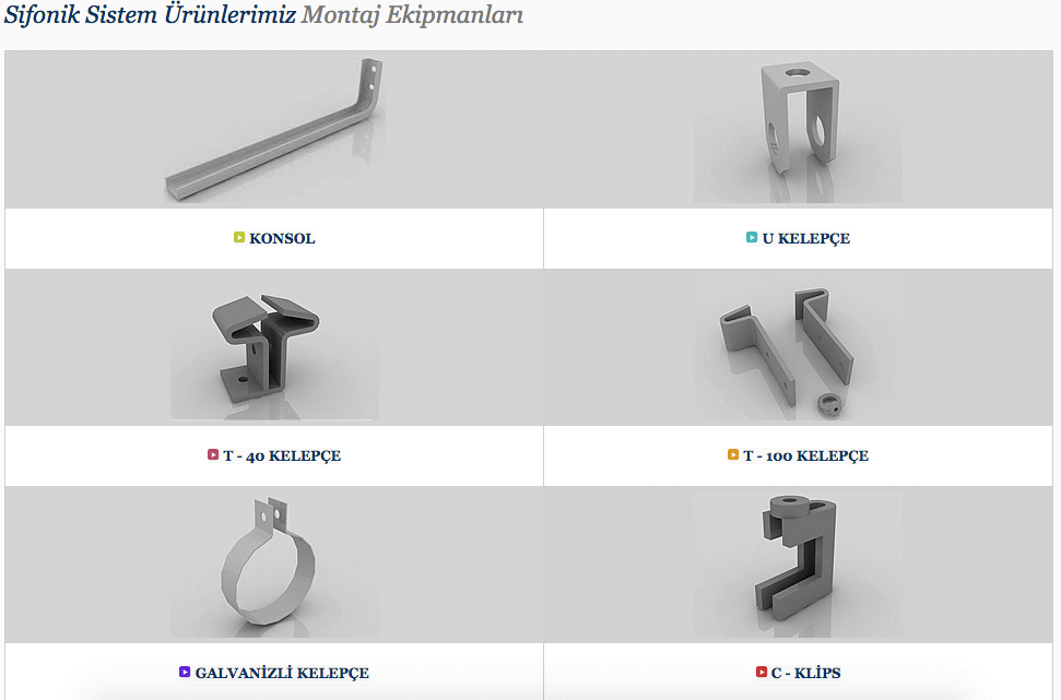 sifonik sistem montaj ekipmanlari