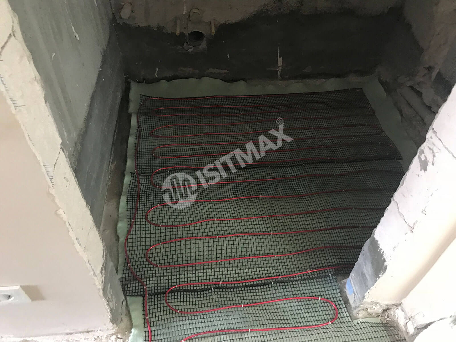 Banyo yerden ısıtma sistemi banyo ve WC zemininde, seramik altı kurulum