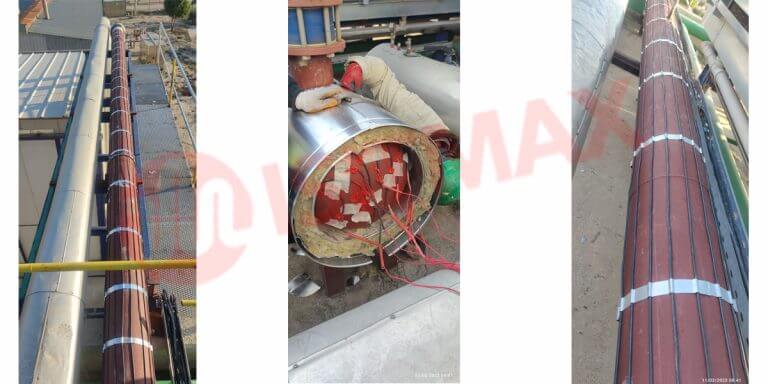 yuksek sicaklik boru isitma kablosu heat trace system