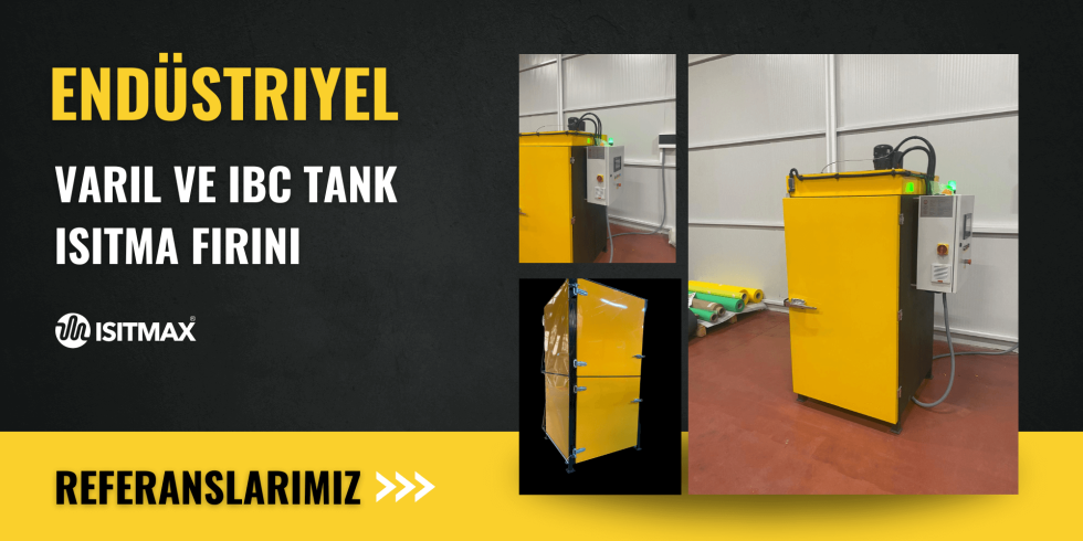 Enerji verimli varil ve IBC tank ısıtma kabini, endüstriyel ısıtma çözümleri.