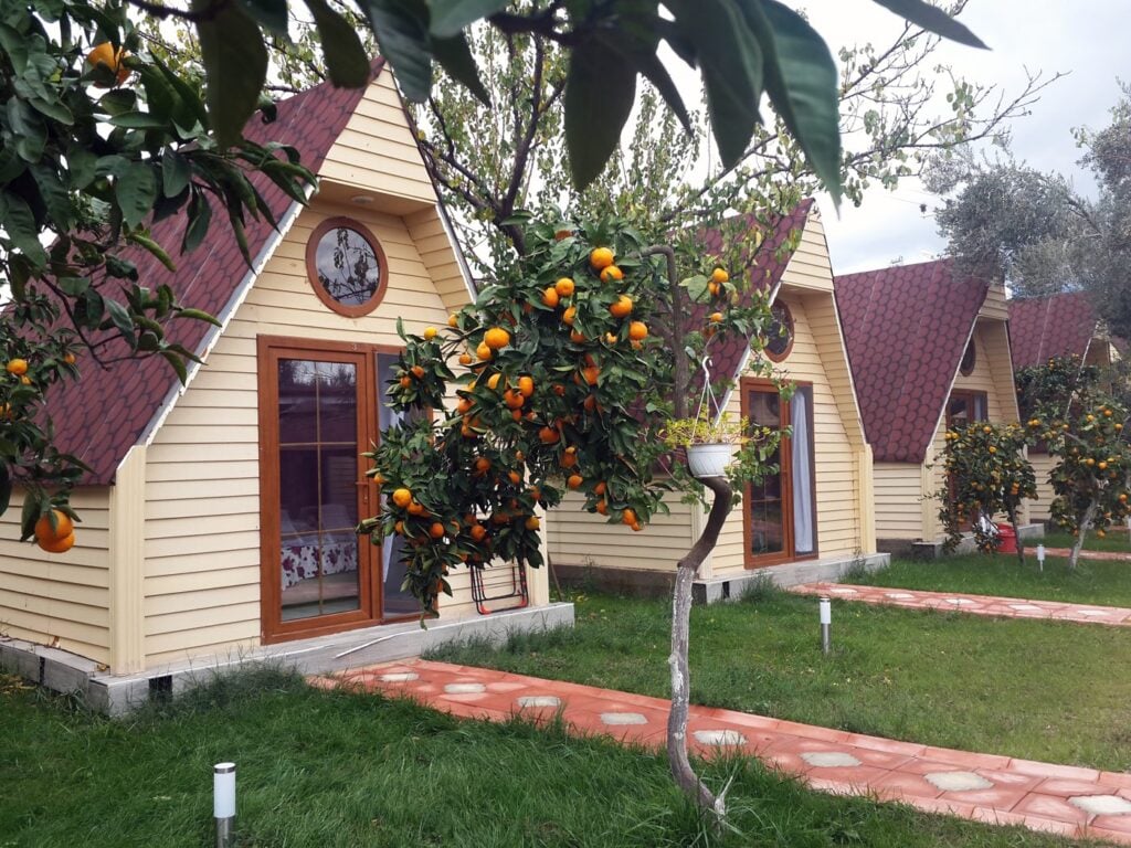 İdavilla, Edremit Güre: mandalina bahçesi içinde bağımsız bungalovlar